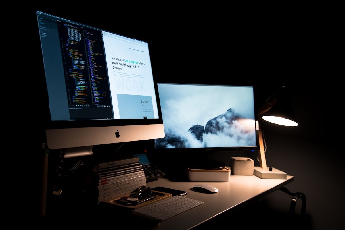 Notebook and laptop — WordPress website development