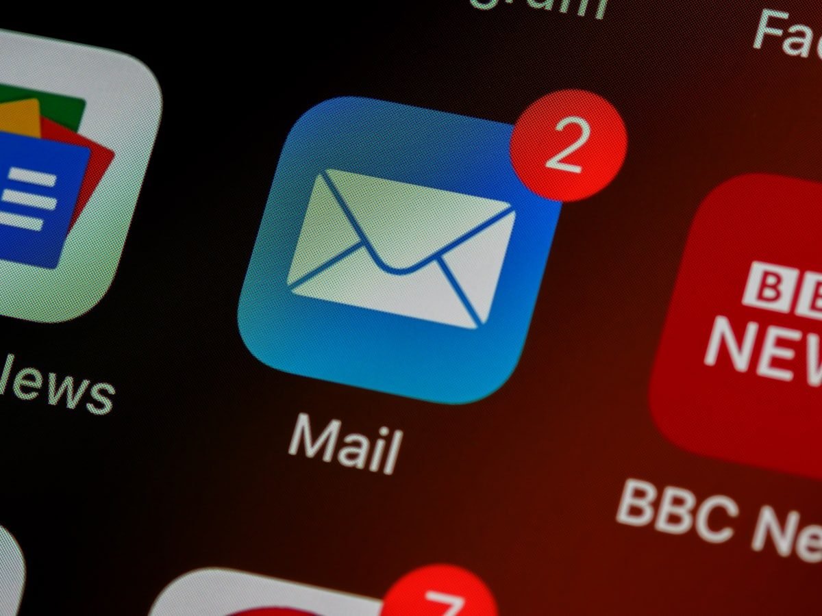 Email inbox on a phone — email marketing automation campaigns